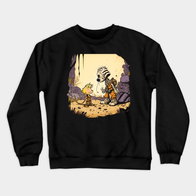 Character Animated Comic Day Gift Crewneck Sweatshirt by Femme Fantastique